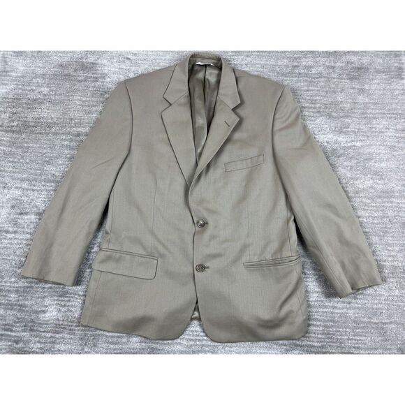 Joseph Feiss International Blazer Mens 42 Short Brown 100% Wool Korea Super 100s